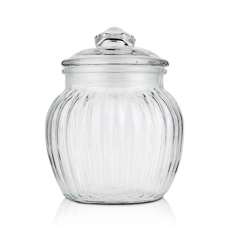 Glass Candy Jar With Lid - 650 ml