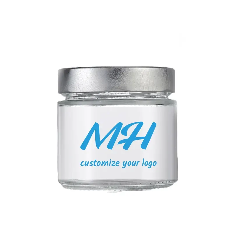 370ml 480ml Medium Size Glass Jars with Lids – Custom Recyclable Packaging