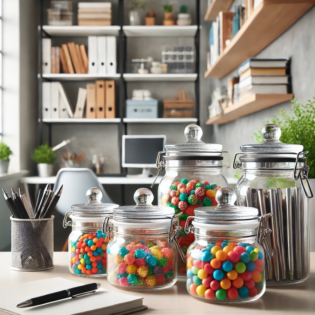 Versatile and Eco-friendly Glass Food Storage Jars with Lids