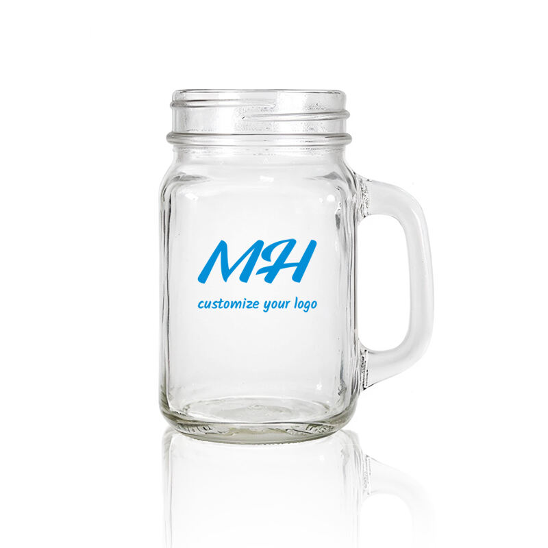 16oz 480ml Pint Mason Jar Cups with Handles