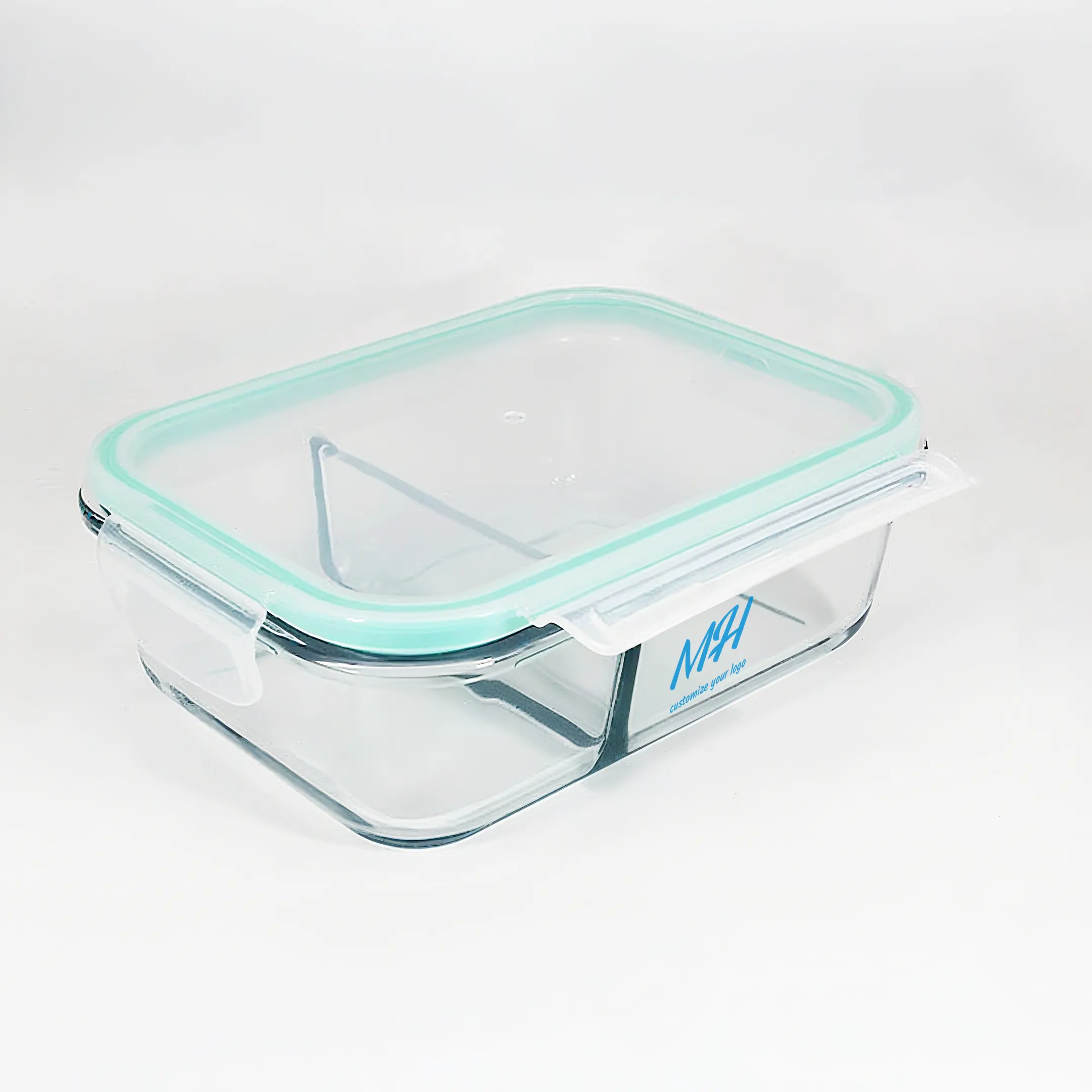 hộp đựng thực phẩm bằng thủy tinh 2&3 ngăn có nắp đậy 640ml 1040ml 1520ml 800ml bán buôn