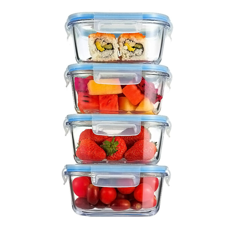 750ml Glass Snap Lock Containers with Vented Lids