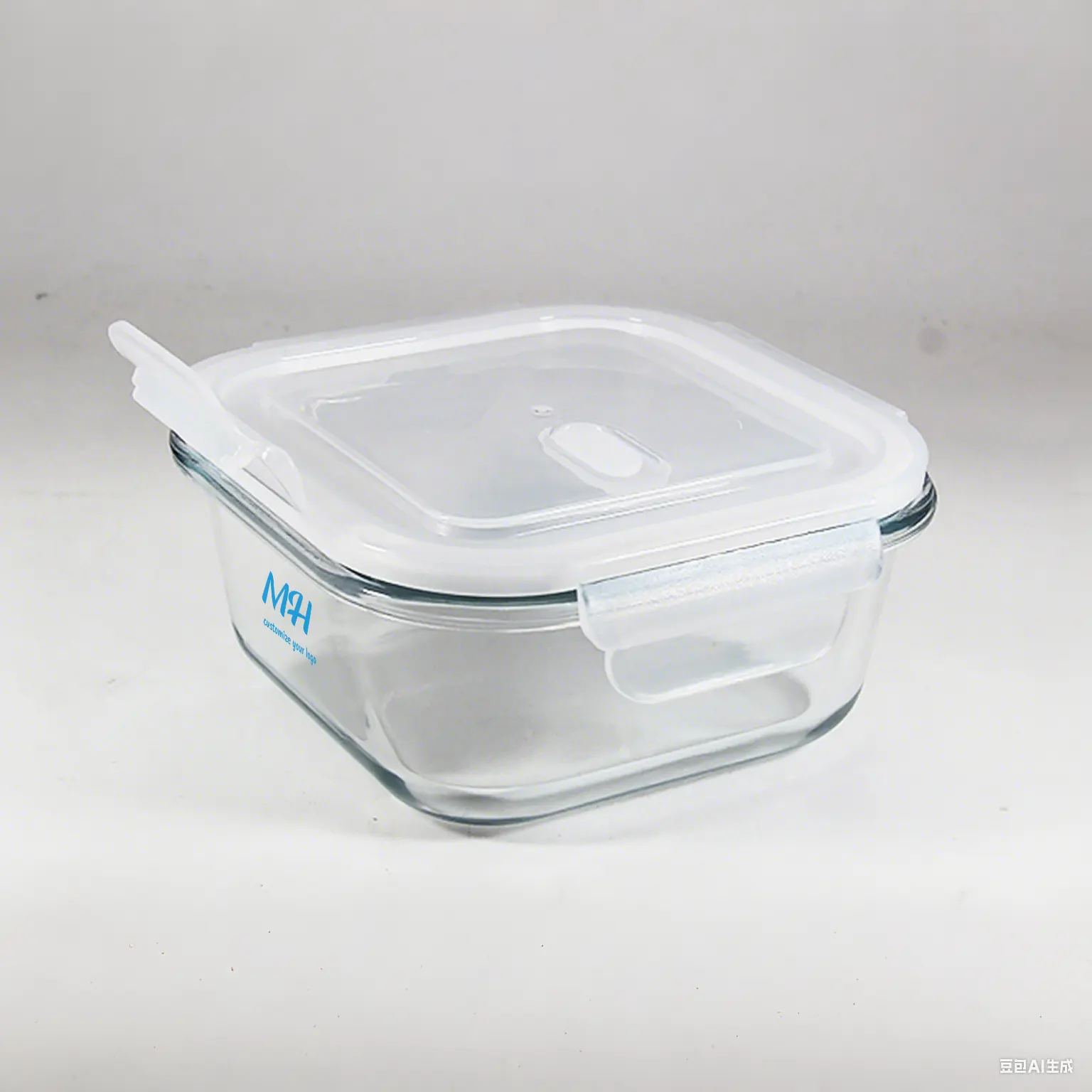 320ml 520ml 800ml Glass Food Storage Containers Square Wholesale