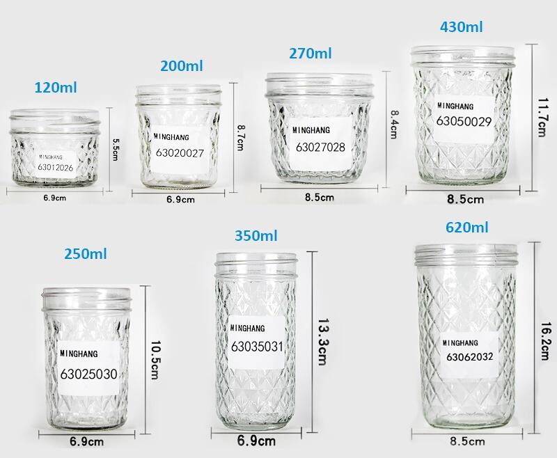  Minghang wide mouth mason jar sizes