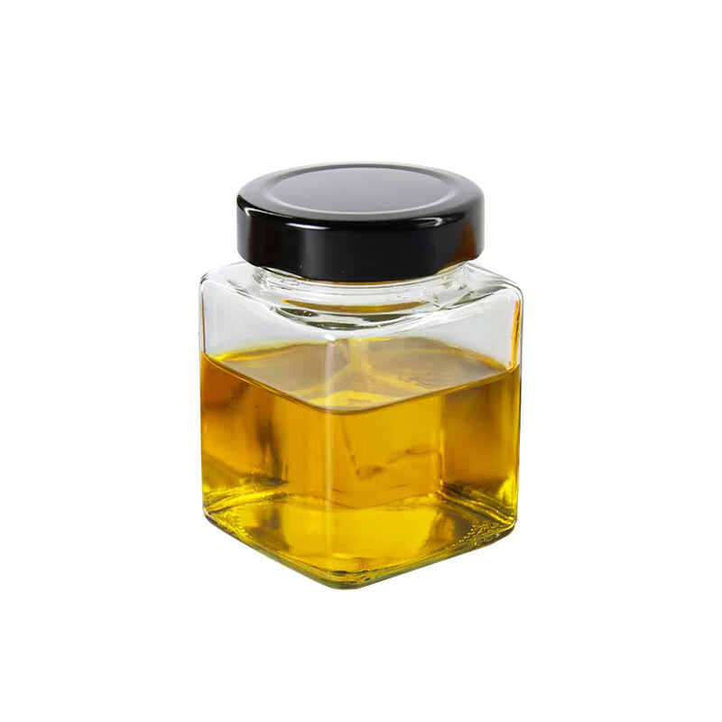 3 oz Square Glass Honey Bottles Bulk