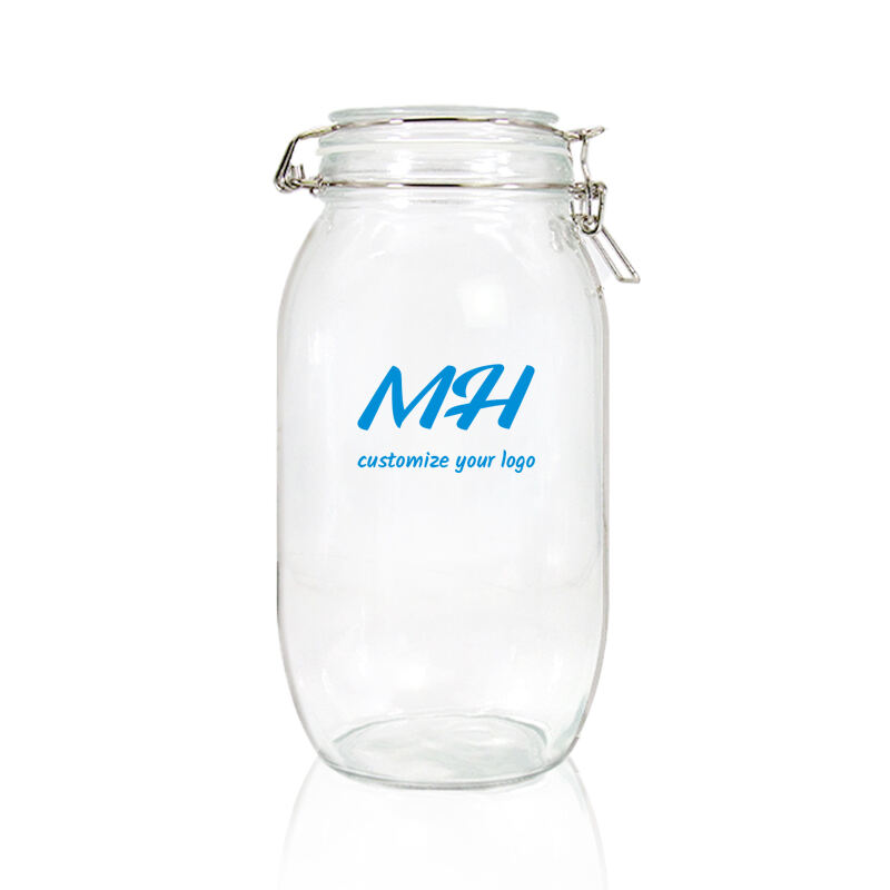 64oz 2000ml Sealed Food Storage Glass Jars