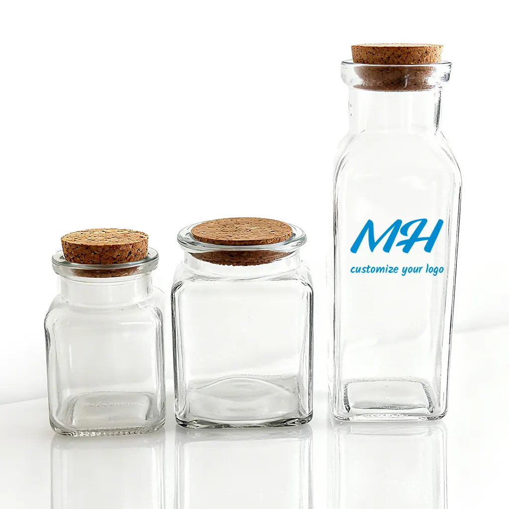 Honey Muth Jars Wholesale - 160ml 260ml 450ml Square Glass Jars