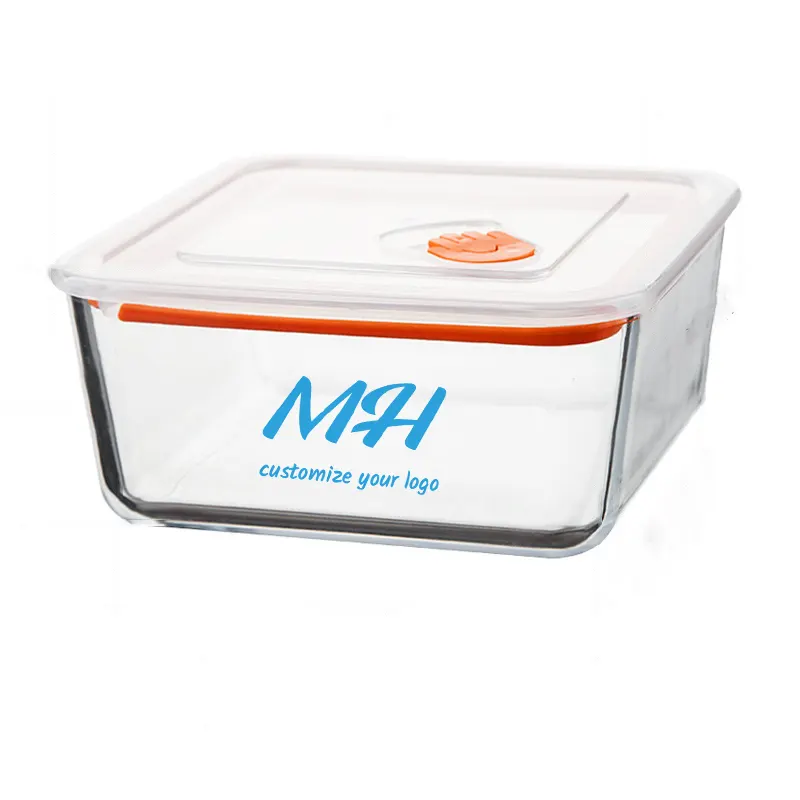 450ml 1100ml 2500ml Large Food Storage Glass Containers with Lids for Wholesale