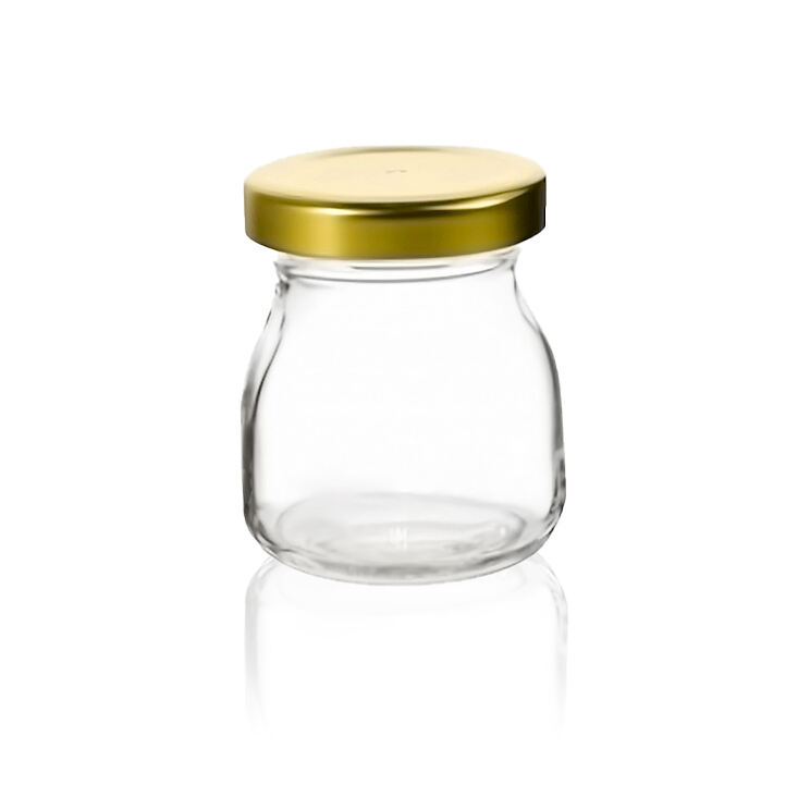 50ml Mini Glass Milk Bottles with Lids