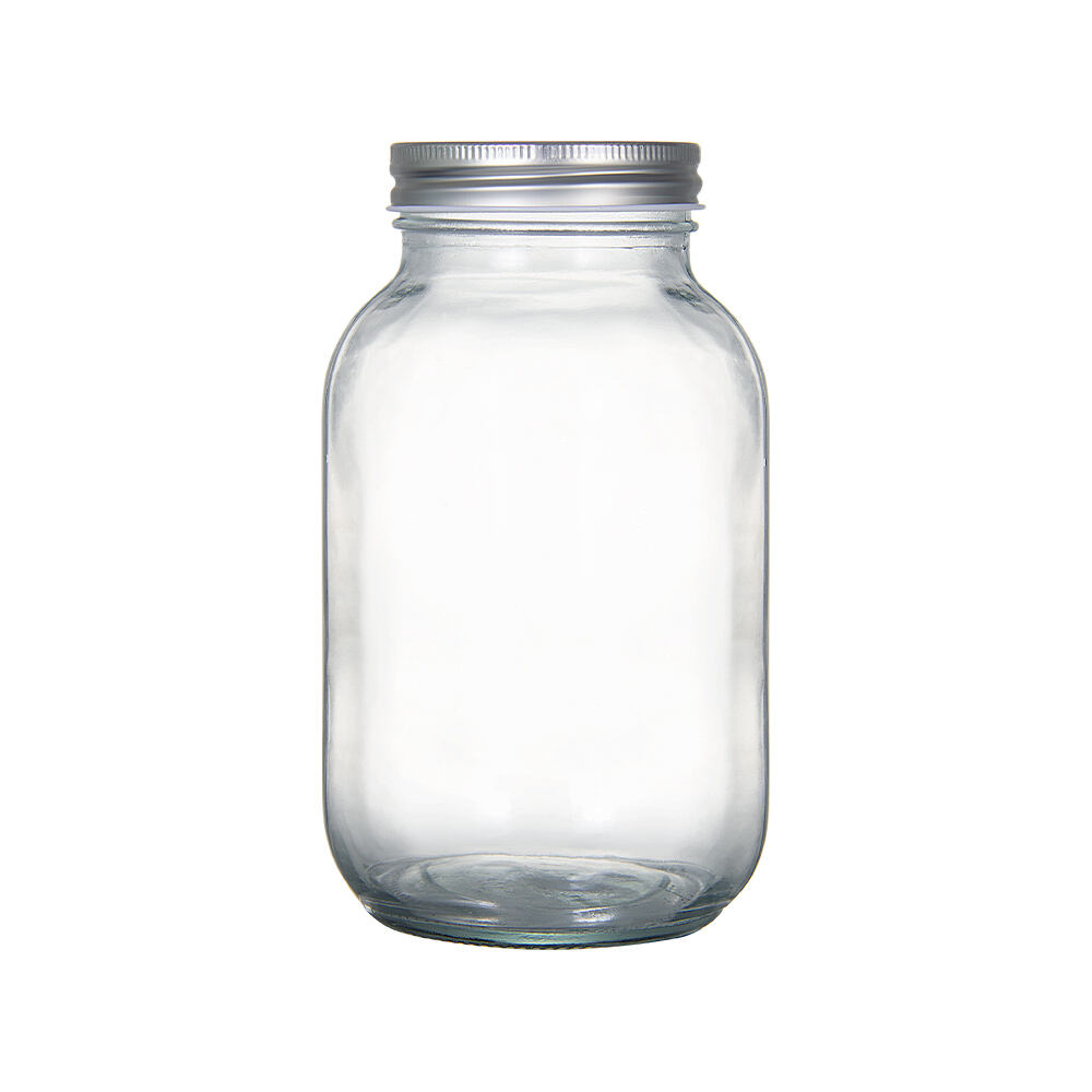 24 oz Square Round Glass Mason Jars