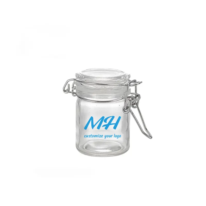 45ml 60ml 100ml 130ml Glass Airtight Jar with Lock – Custom Packaging for Batch Brands