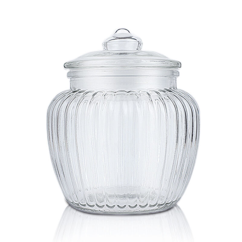 Glass Pumpkin Candy Jar 1300ml