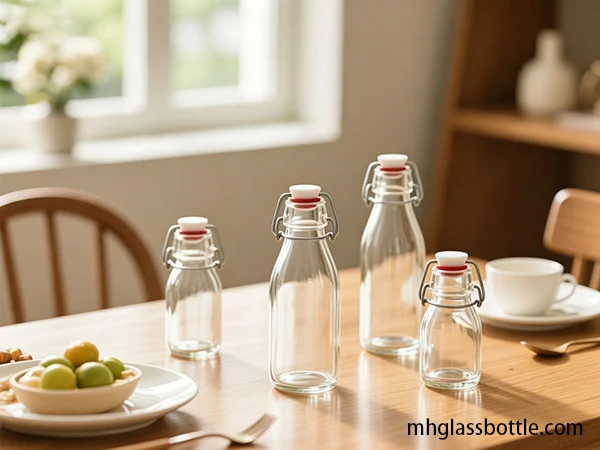 ¿Cuántas PSI pueden soportar las botellas de vidrio de 750 ml con tapa de presión?