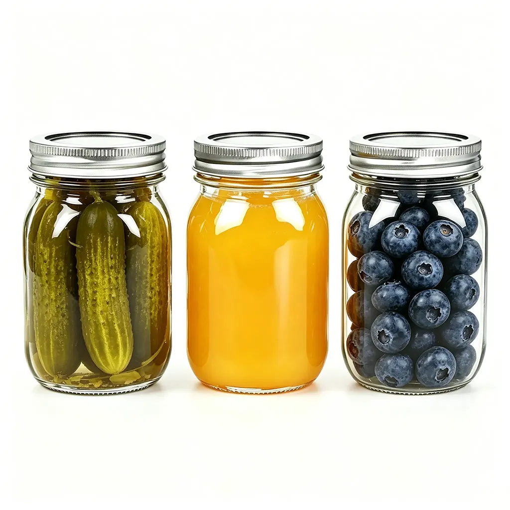 nhà cung cấp lọ thủy tinh Mason miệng rộng 16 oz | Lọ thủy tinh tròn số lượng lớn