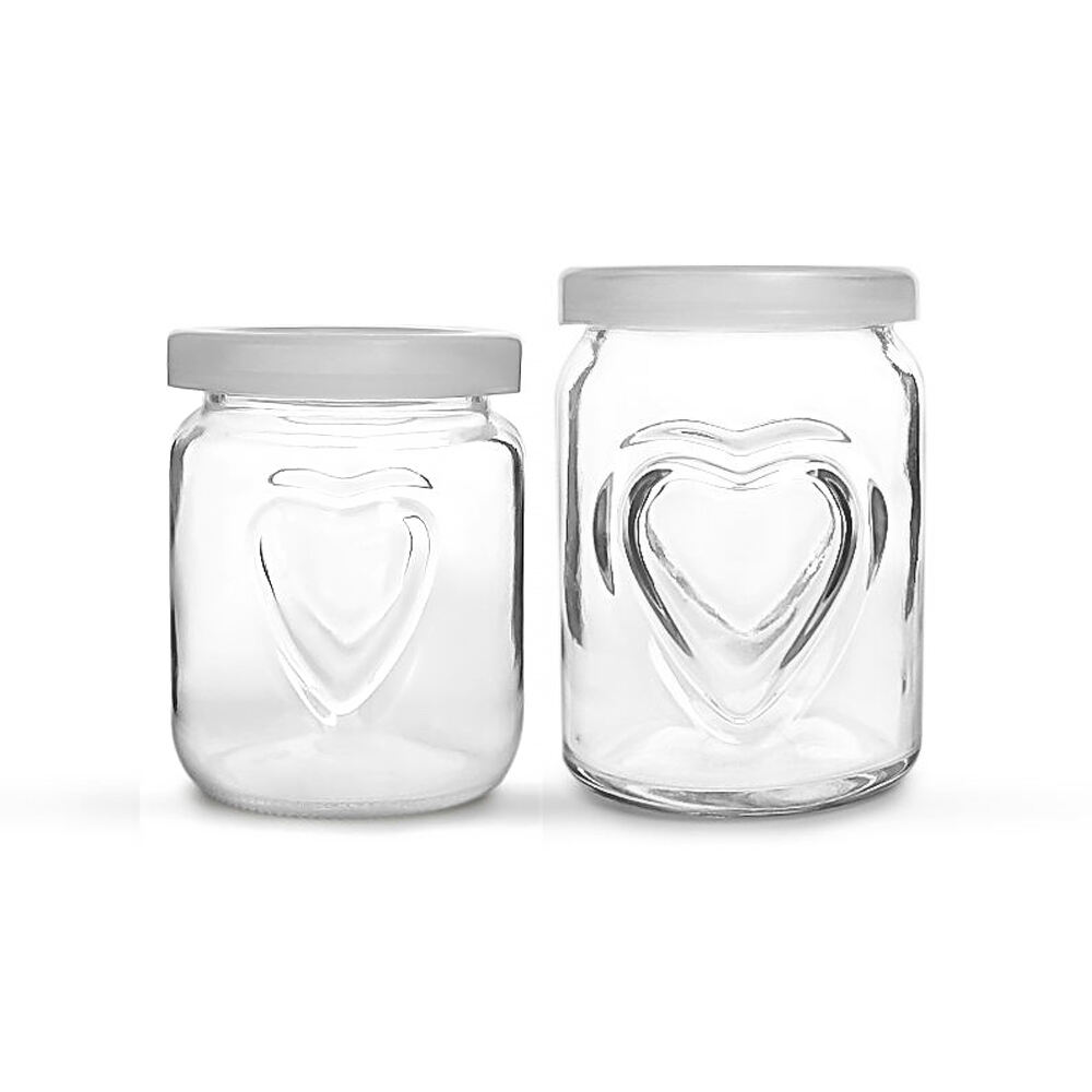 Heart-shaped Small Dessert Cups with Lids for Wholesale