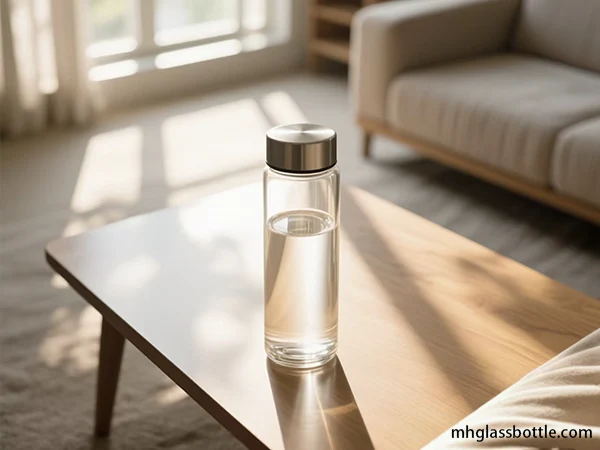 glass water bottle wall thickness