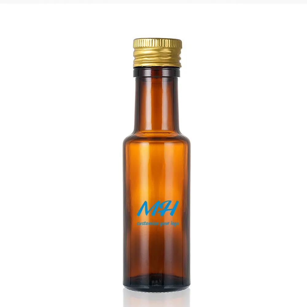 bouteille en verre foncé de 250 ml pour huile d'olive