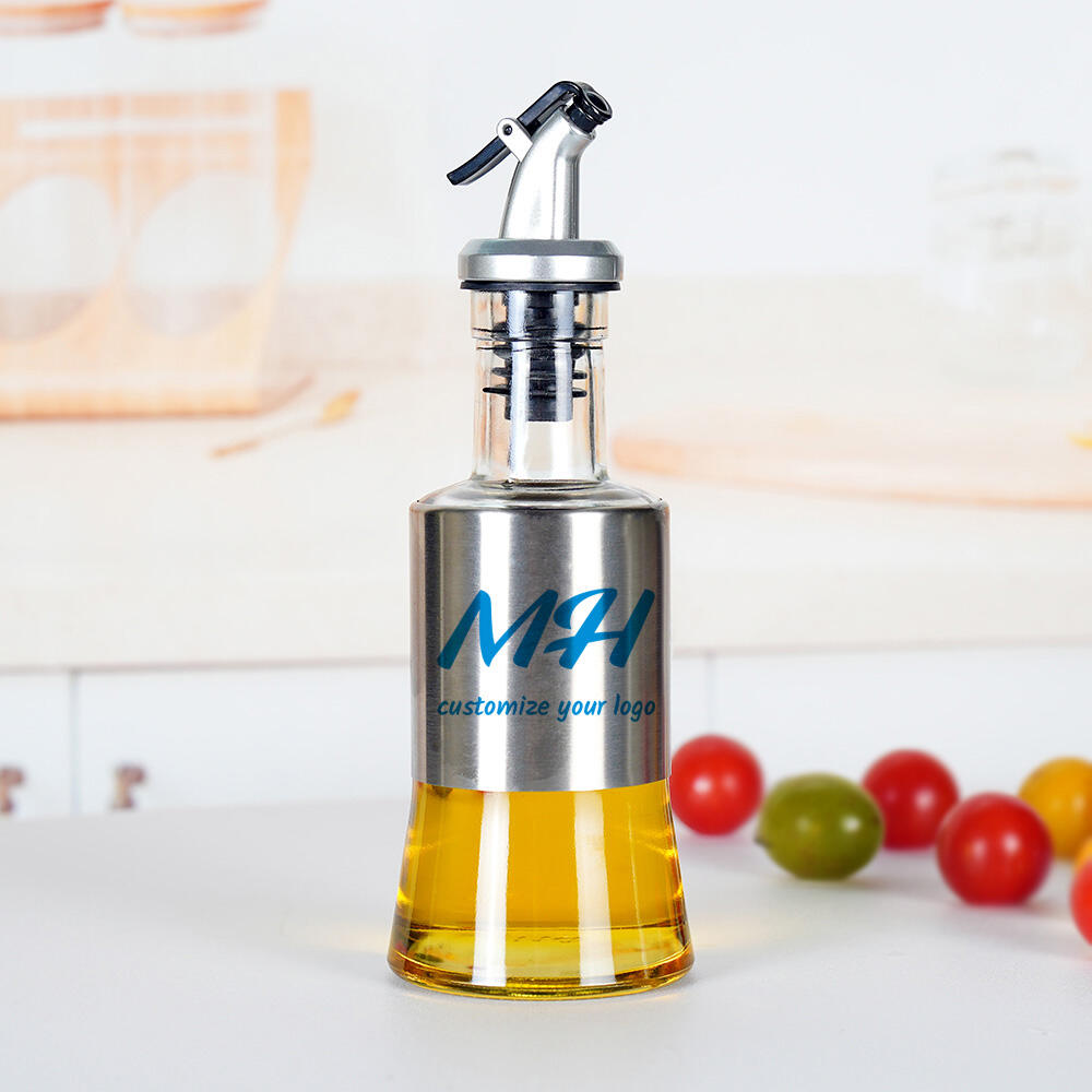 Customizable Glass Olive Oil Storage Dispenser