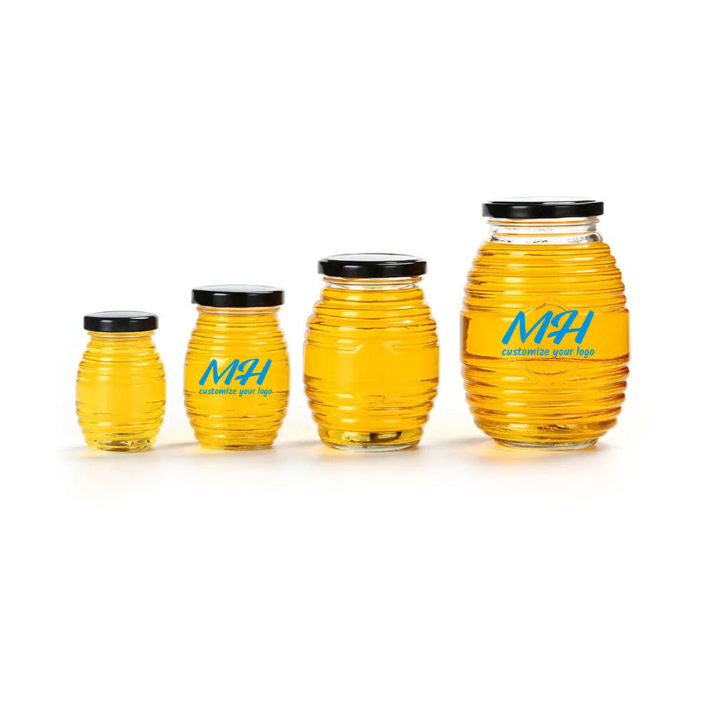 Honeycomb Glass Jars-100ml 175ml 380ml 750ml Honey Jars Wholesale