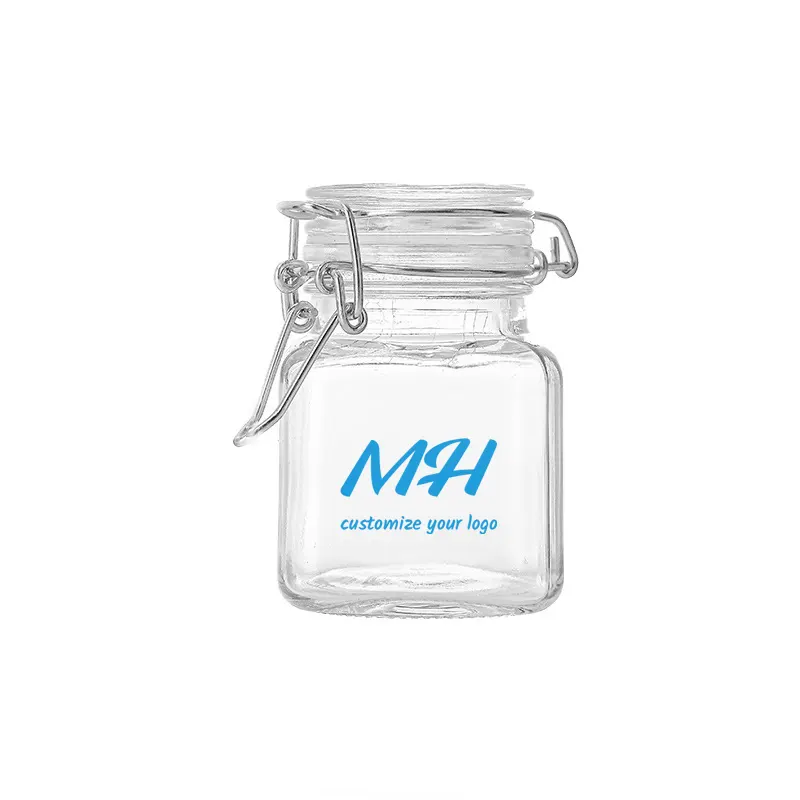 100ml Different Glass Jars with Hinged Lids