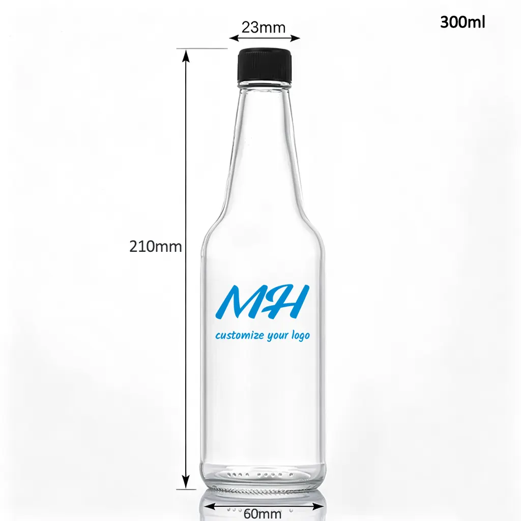 300ml 유리 소스 병, 빈 핫소스 병 공급업체