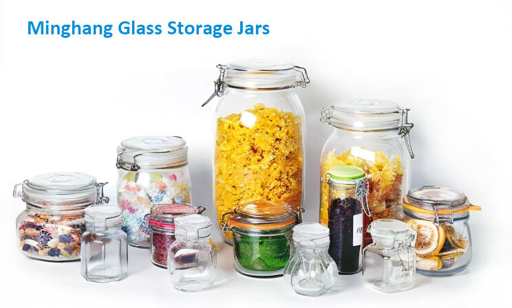 Big Glass Storage With Clamp Lids Wholesale