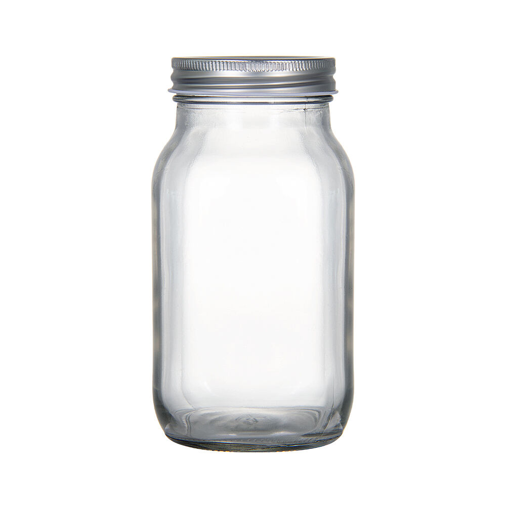 16 oz Square Round Mason Jars