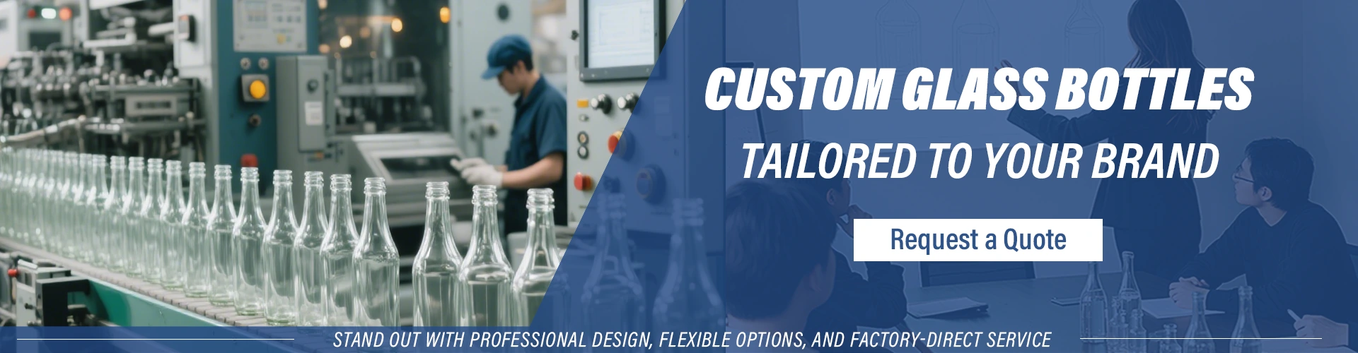 בקבוקי זכוכית מותאמים