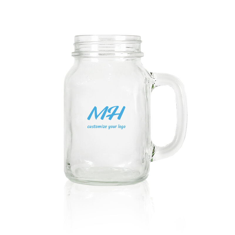 600ml Mason Drinking Jars with Handles