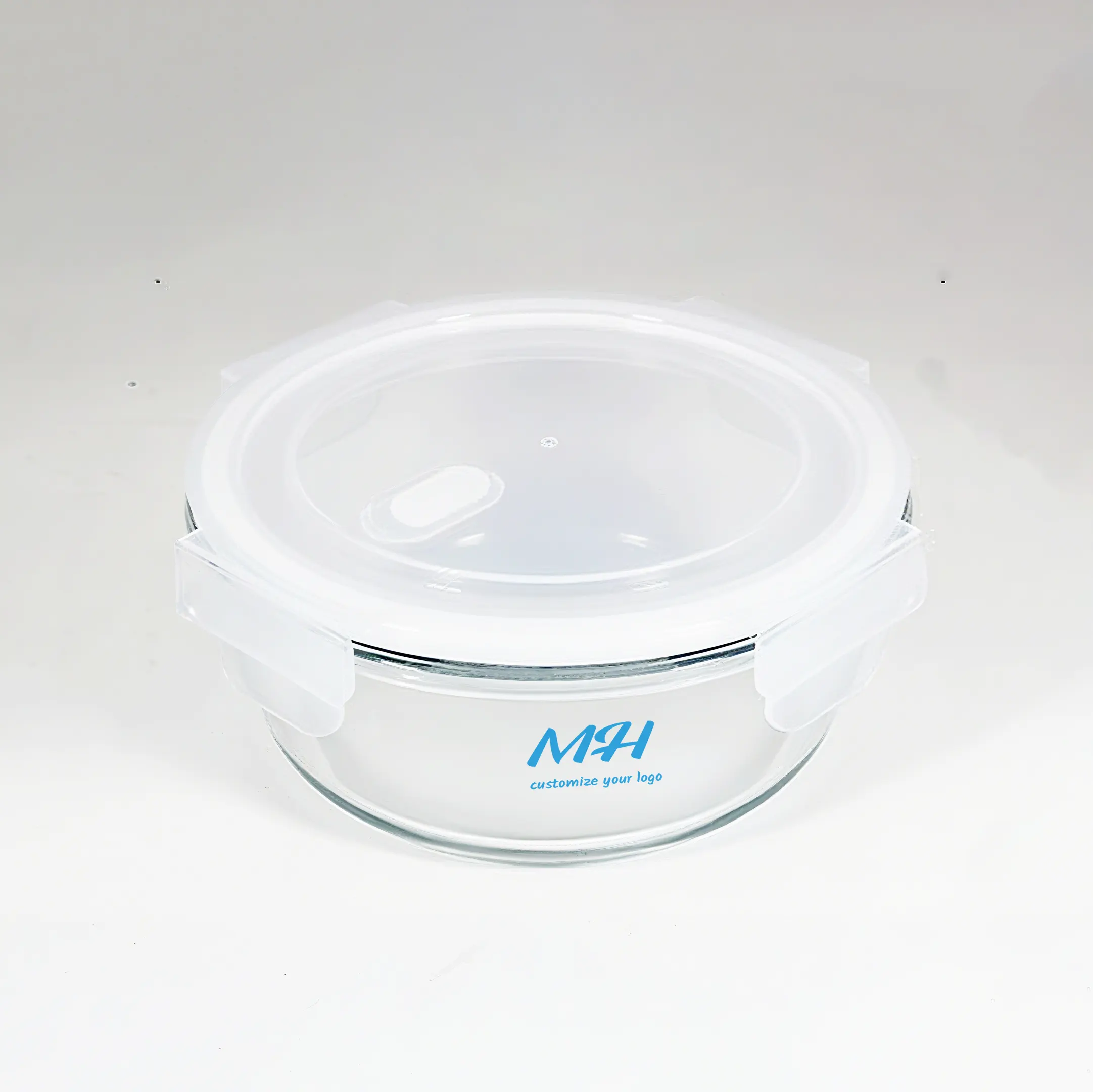 400ml 620ml 950ml Hộp đựng thực phẩm bằng thủy tinh kín khí - Bán sỉ hộp trong suốt dạng tròn