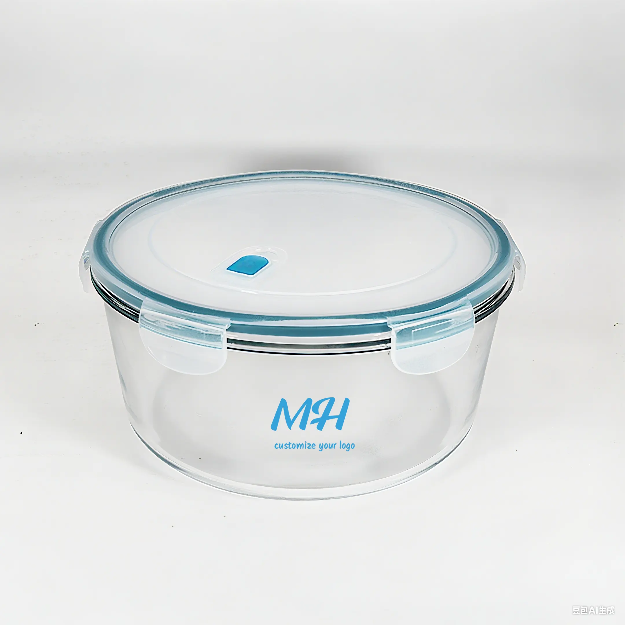 hộp đựng thực phẩm bằng thủy tinh tròn 800ml 1200ml - Bao bì hộp tùy chỉnh bán buôn