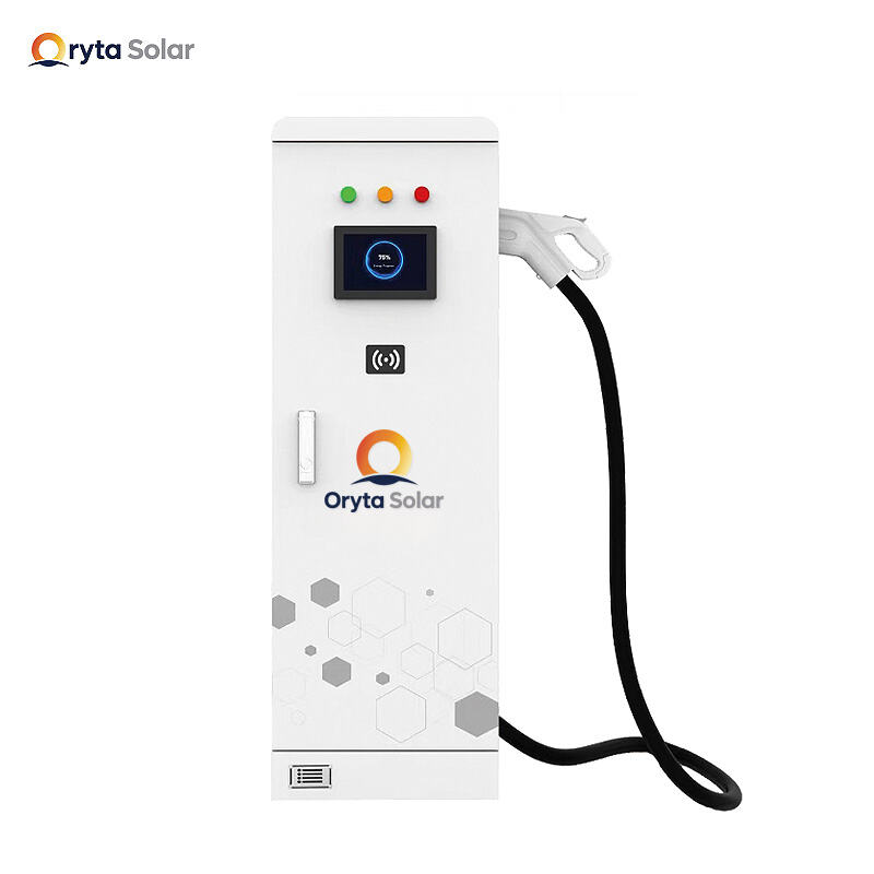 Oryta Solar 20/30kW DC EV Charger, Single Port, IP54, 7-inch Display, Type C/CCS1/CCS2