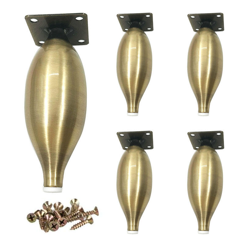 Wejoy Gourd Sofa Legs Furniture Accessories Bed Cabinet Support Metal Gold Sofa Legs