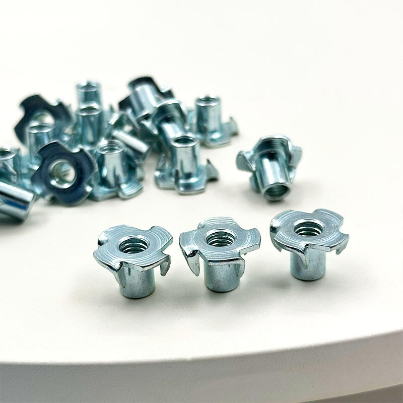 Wejoy Carbon Steel Galvanizing Cold Heading M6*12mm Tooth Four Jaw Nut