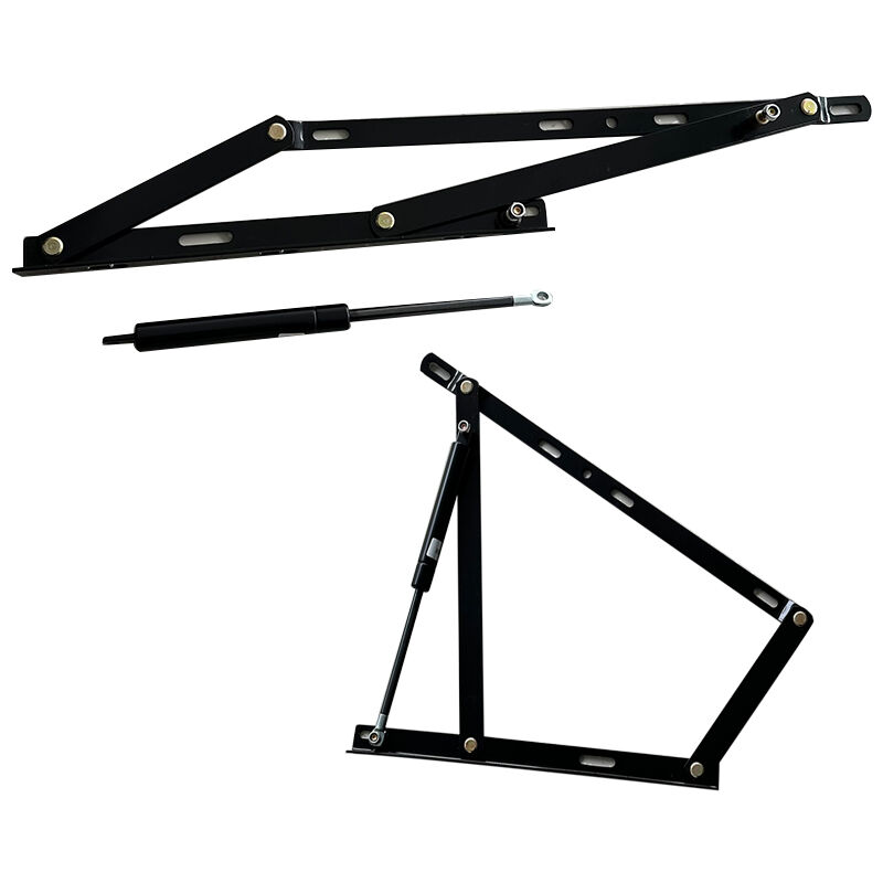 إطار أثاث أُتومان مصنّع من وي جوي، مجموعة رافع سرير بلمسة ناعمة، رافع هيدروليكي يعمل بالزنبرك الغازي، آلية مفصلية لرفع السرير التخزيني