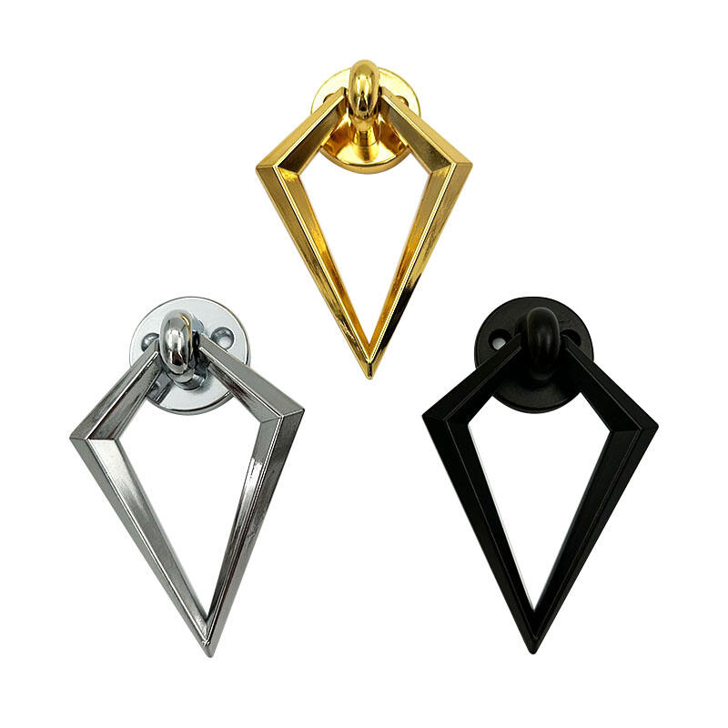 Poignées d'armoire Wejoy en forme de diamant, poignées métalliques texturées à nervures, quincaillerie argentée, dorée ou noire pour bureau