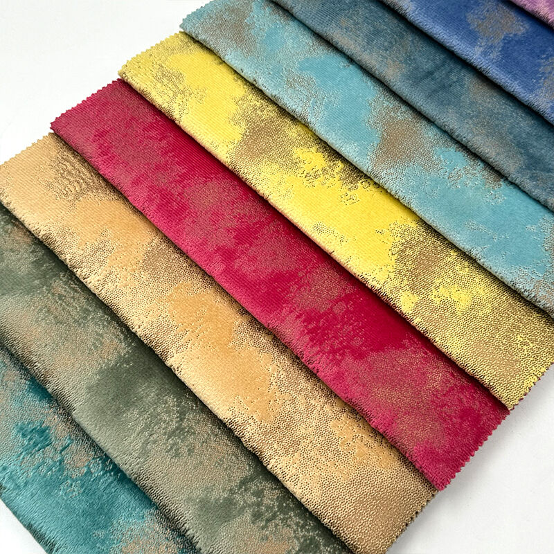 Wejoy Cheap Price 100% Polyester Holland Velvet Fabric Bronzed Velvet Fabric for Sofa and Bed