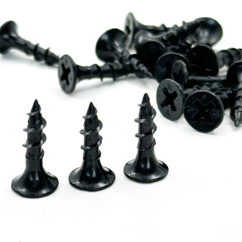 Wejoy Wholesale M8*16mm Black Nails Countersunk Head Self Tapping Screws