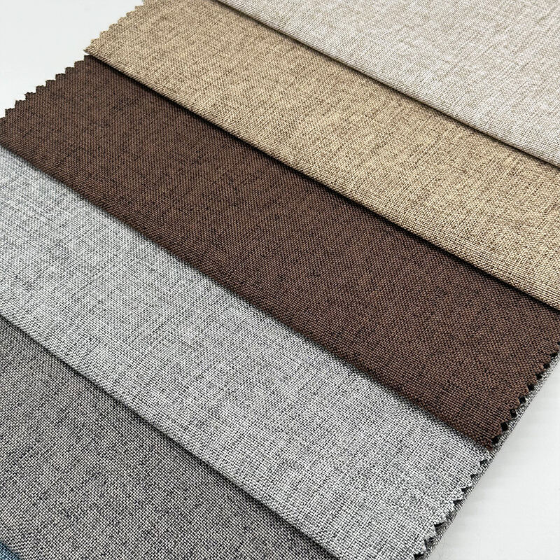 Wejoy Lightweight 240gsm 100% Polyester Linen Fabric for Home Textile Decorative