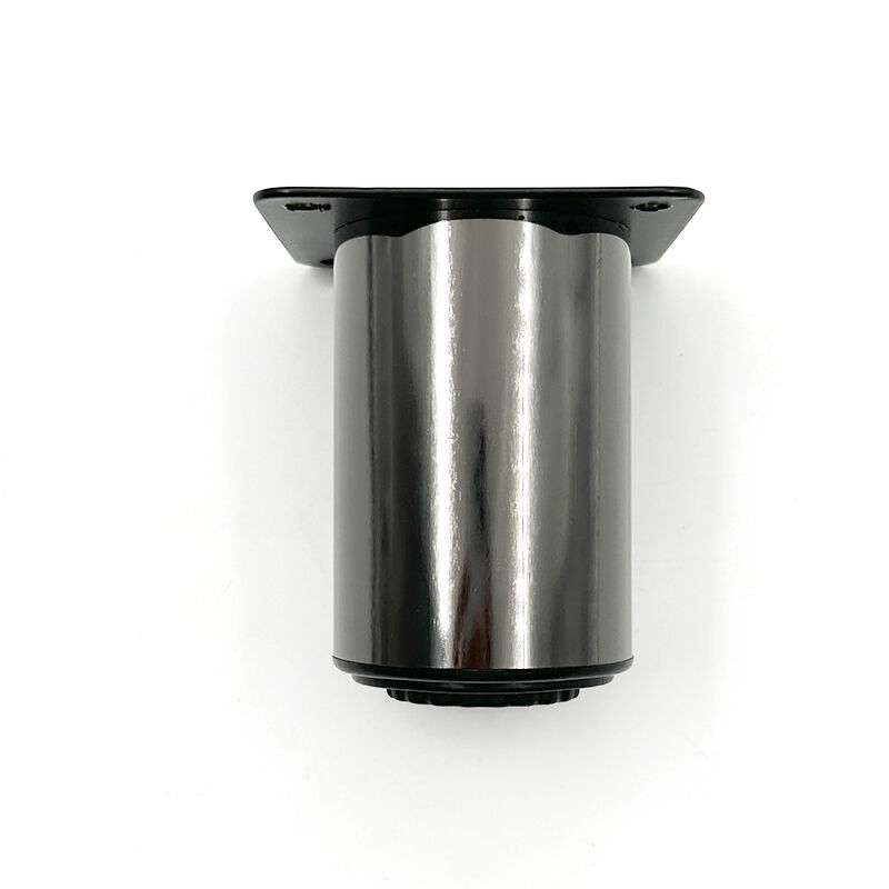 Wejoy justerbare speilglans, svarte og gullfargede sokkelbein i rustfritt stål til skap og sofa, 5 cm og 8 cm