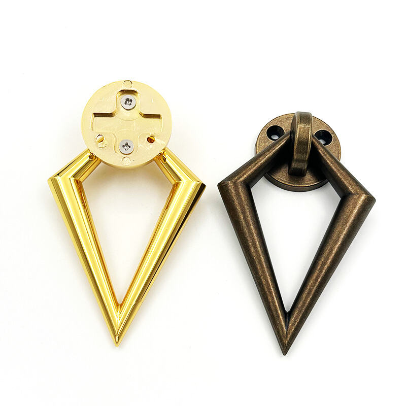 Poignée métallique en forme de diamant Wejoy | Poignées d'armoire nervurées en quatre couleurs | Poignées texturées pour tiroirs, en vrac