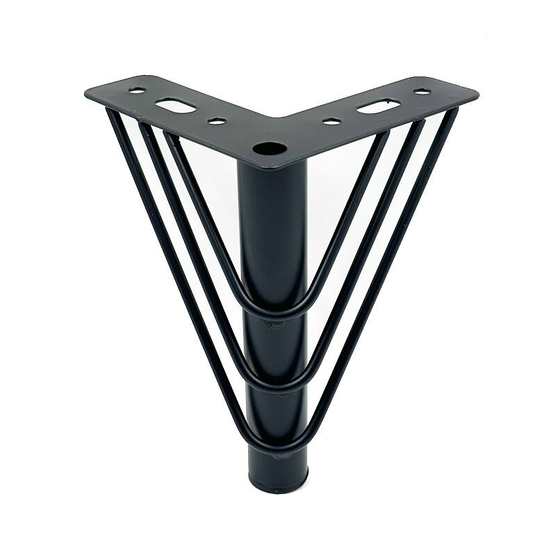 Wejoy Luxury Metal Sofa Leg Furniture Tapered Support Golden Silver Black Color Iron Metal Legs Bed Sofa Legs