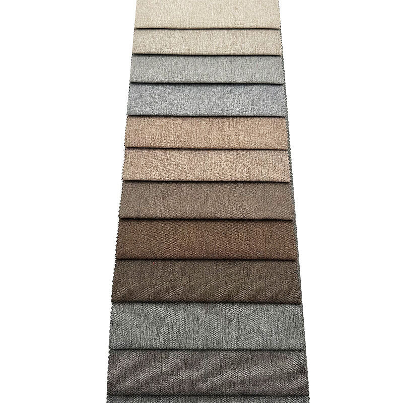 Wejoy Wholesaler 300gsm 100% Polyester Linen Fabric for Home Textile Upholstery