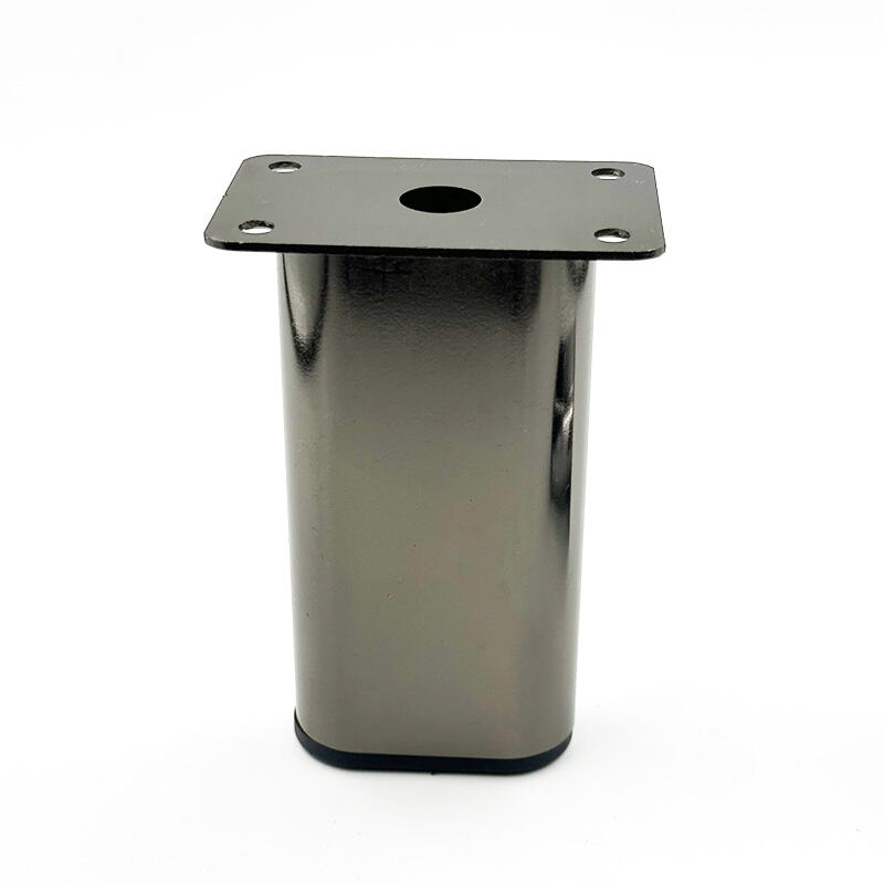 Wejoy Steel Chrome Metal Sofa Cabinet Bench Legs Gun Black Bed Legs Midcentury Dining Kitchen Living Room Bathroom Furniture