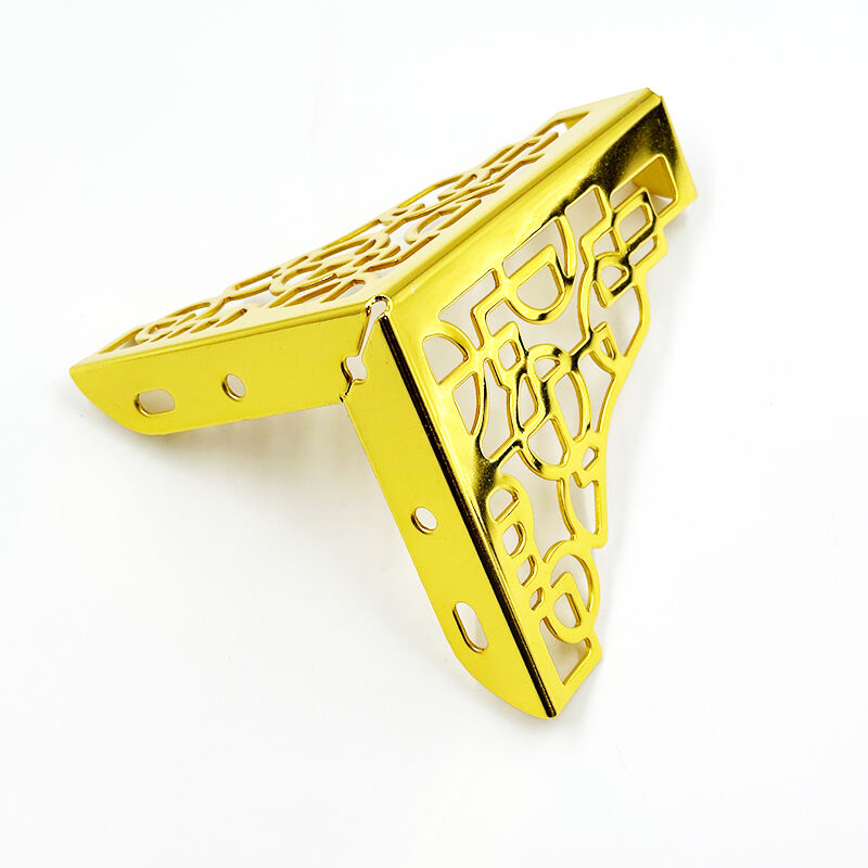 Wejoy Hot Selling 2mm Thickness 13cm Height Gold Hollow Curved Metal Sofa Leg