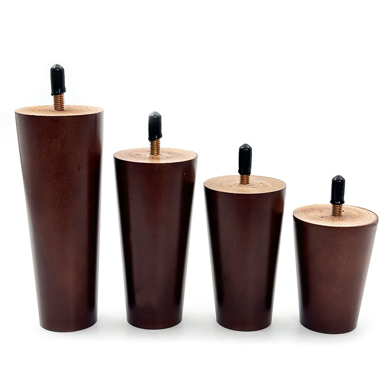 Wejoy – príslušenstvo pre nábytok: matné nohy z pevného dreva pre čajový stôl s výškou 8 cm, 10 cm, 12 cm a 15 cm so skrutkami