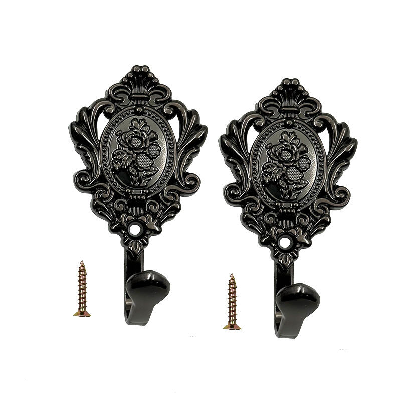 Wejoy Yurub Classic Fan qaab Iron Curtain Hook Wall Mount Xirxirida Xirxirida Xirxirida Xirxirida Xirxirida Xirxirida Xirxirida Xirxirida Xirxirida