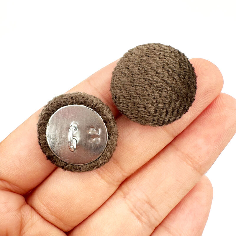 Wejoy Wholesale 19mm Iron Cover Aluminum Button Sofa Button Cover With Fabrics