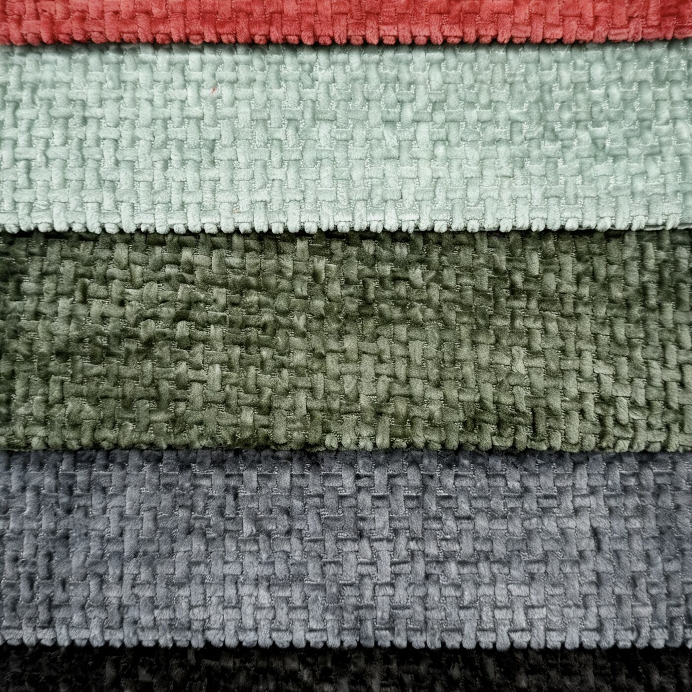 وي جوي، تاجر جملة: أقمشة تنجيد شينيل بوزن 330 غرامًا للمتر المربع وبتصميم نسج كرمة من البوليستر الخالص 100٪، وأقمشة أرائك، وأقمشة شينيل