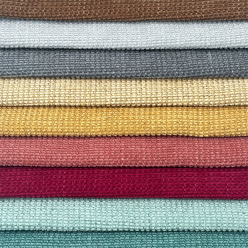 Wejoy New Arrival Customized 285gsm Check Pattern Chenille Fabrics for Upholstery Covers